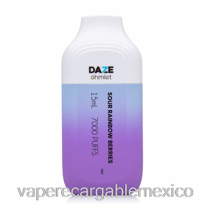 Vape Recargable 7 Daze Ohmlet 7000 Bayas Arcoíris Agrias Desechables